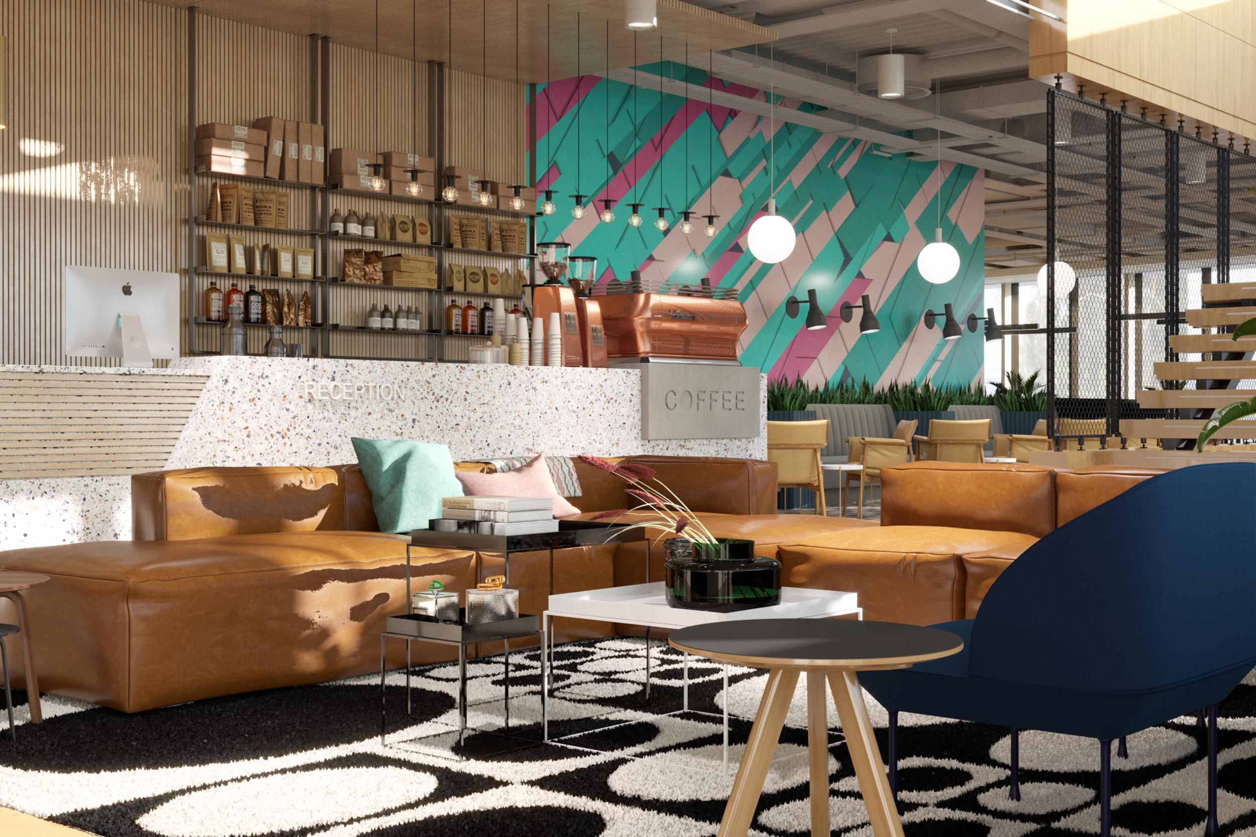 Hotel, Bar, Coffee Shop Cafe and Restaurant Interior Design Food and Beverage Conceptual Visuals in London by Unit4 Studio