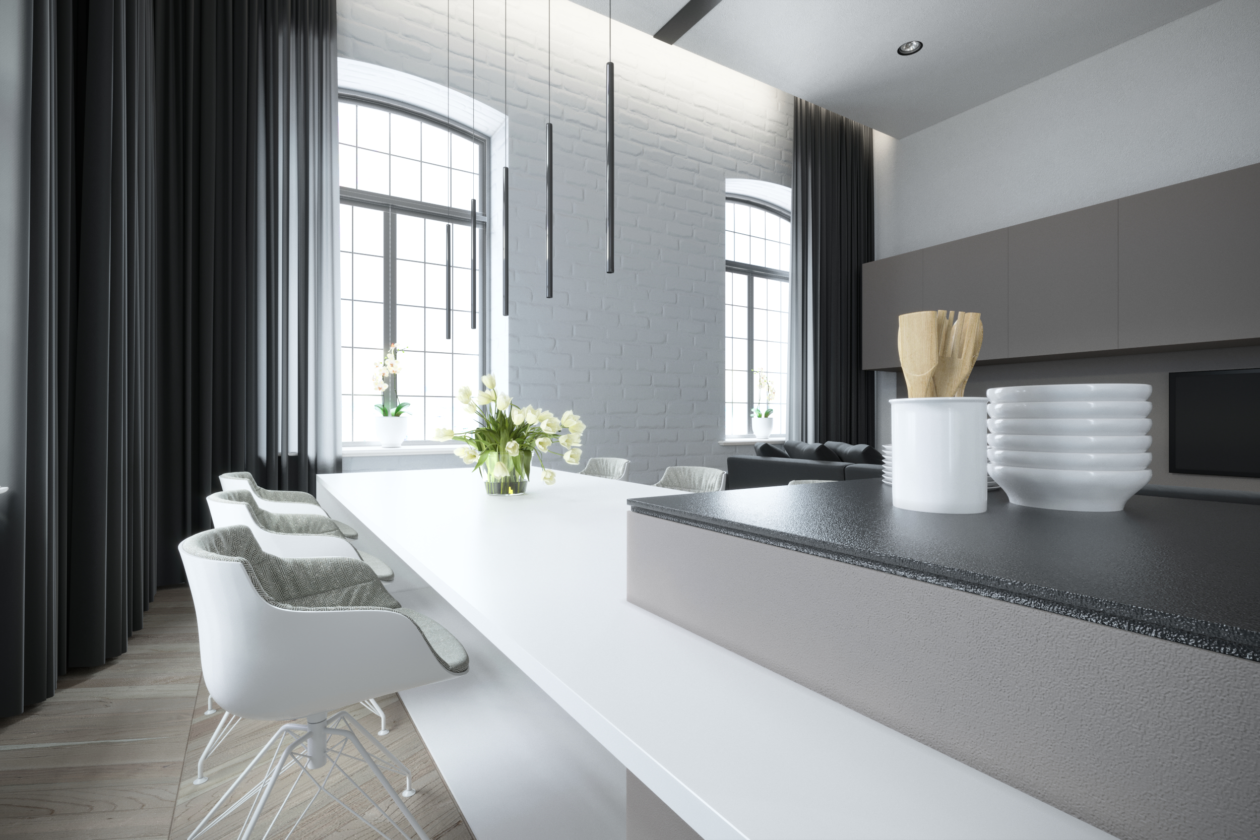 London Residential Property Development Loft Conversion Minimal Interior Design Inspiration Concept Visual by Unit4
