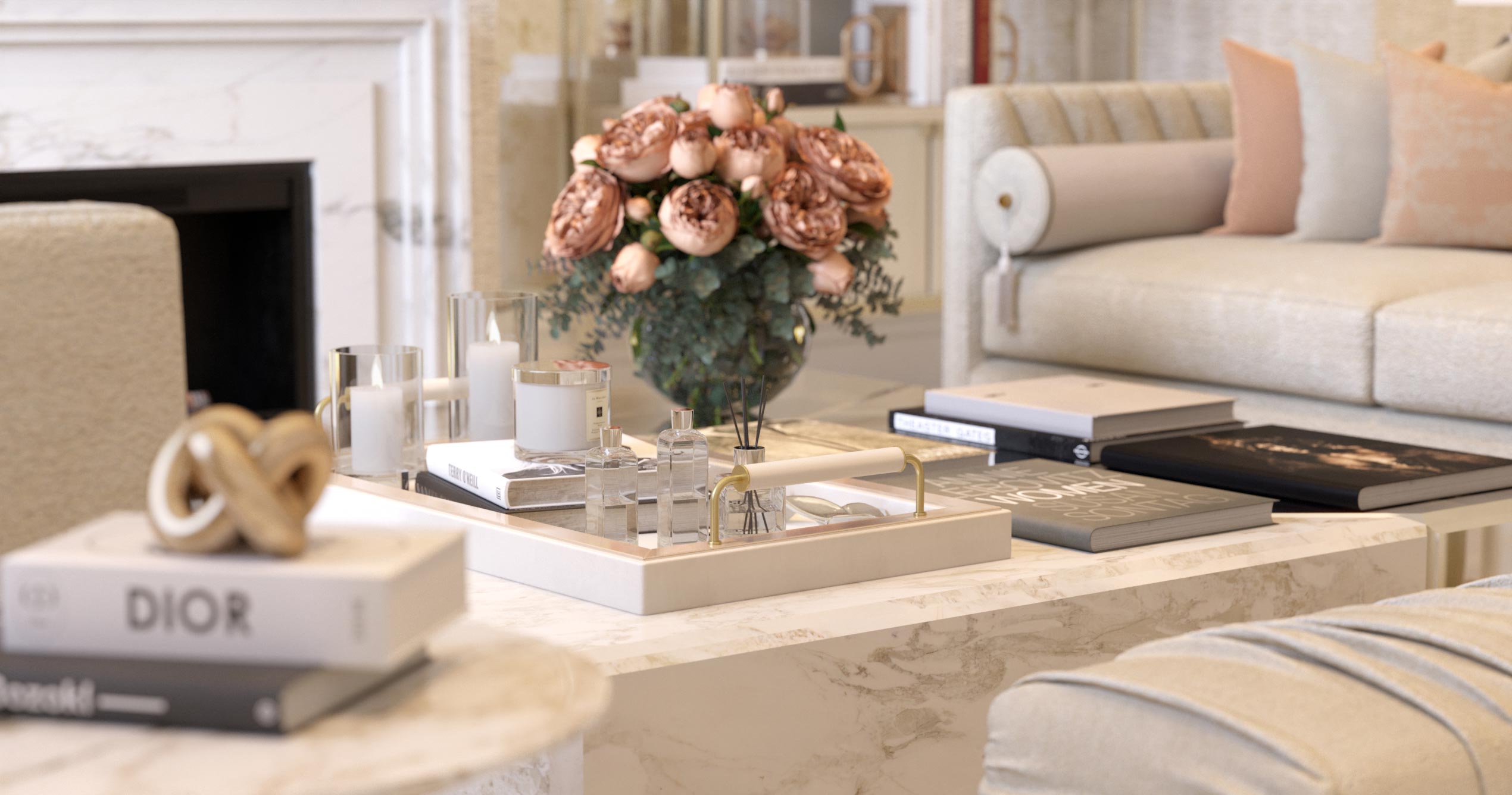 London House Luxury Interior Design Kitchen Bedroom Lounge Interior Design CGI Visuals by Unit4 London