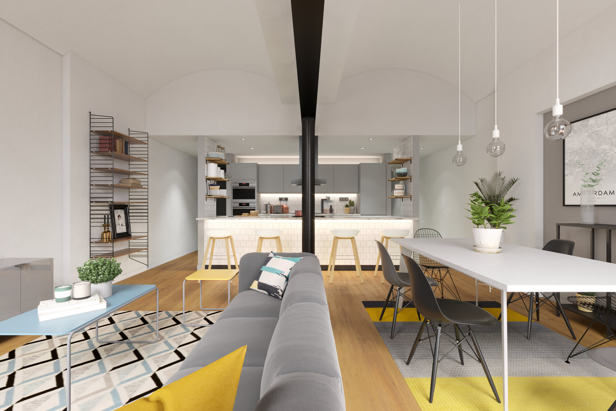 Macintosh Mills Luxury Property Development Interior Design Conceptual Visuals by Unit4 Studio, London