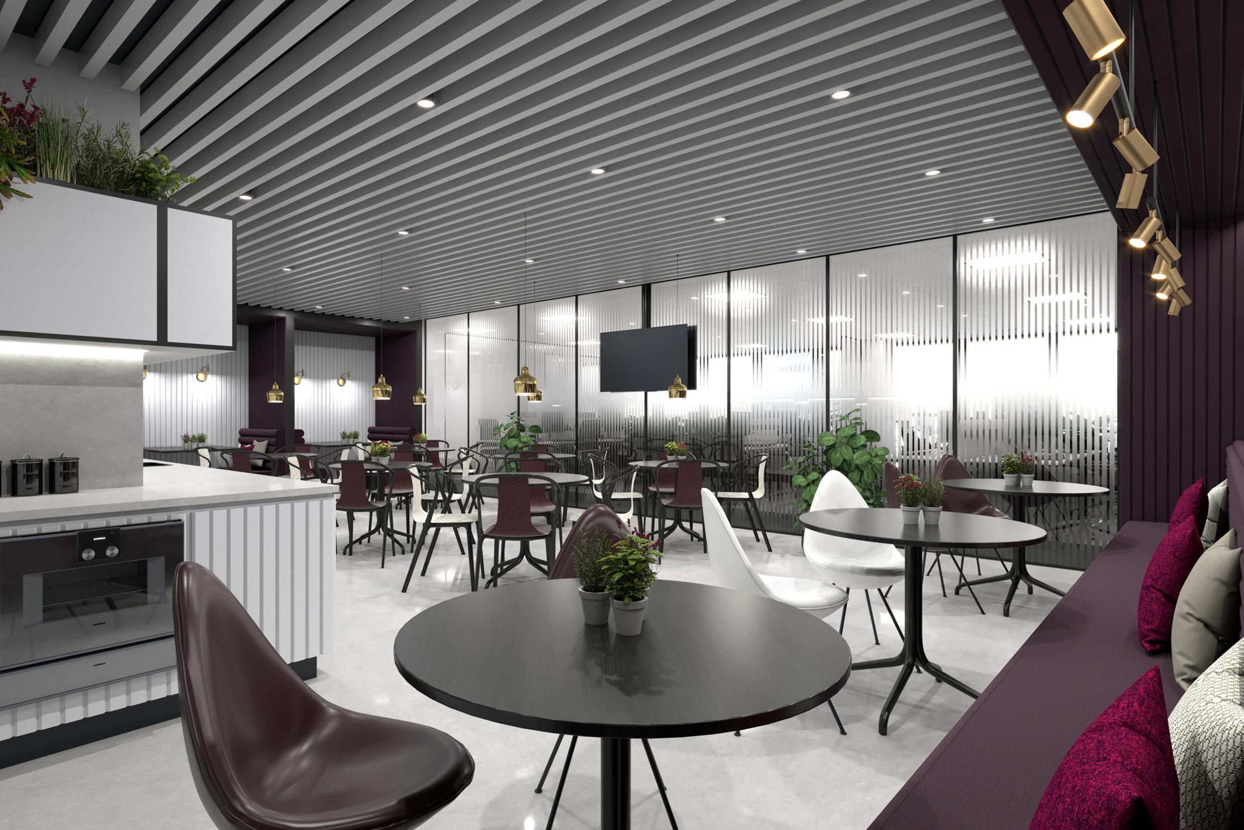 Ocean Network Express Commercial Property Development Office Interior Designer CGI Concept Visual by Unit4, London