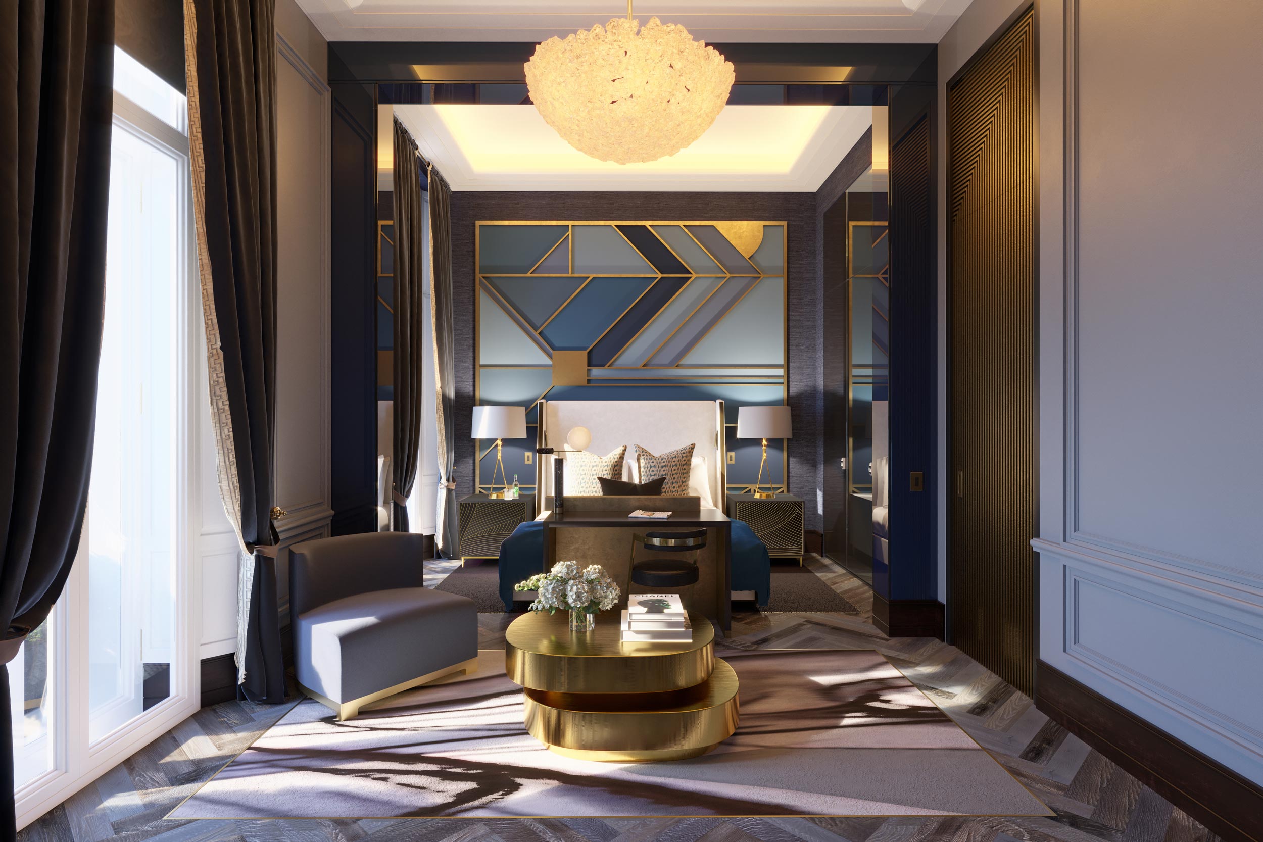 Buckingham Gate Hotel Interior Design CGI Visuals Unit4 London