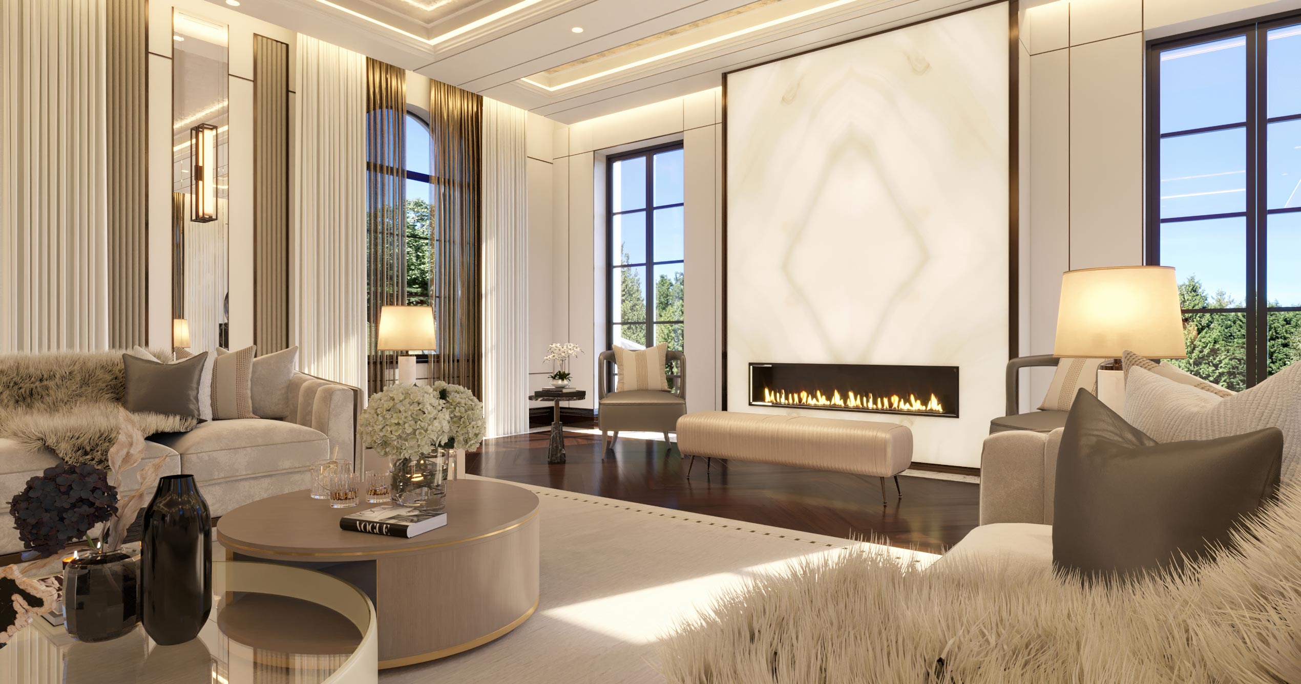 Redwood Luxury High End Residential Interior Design CGI Visual by Unit4 Studio