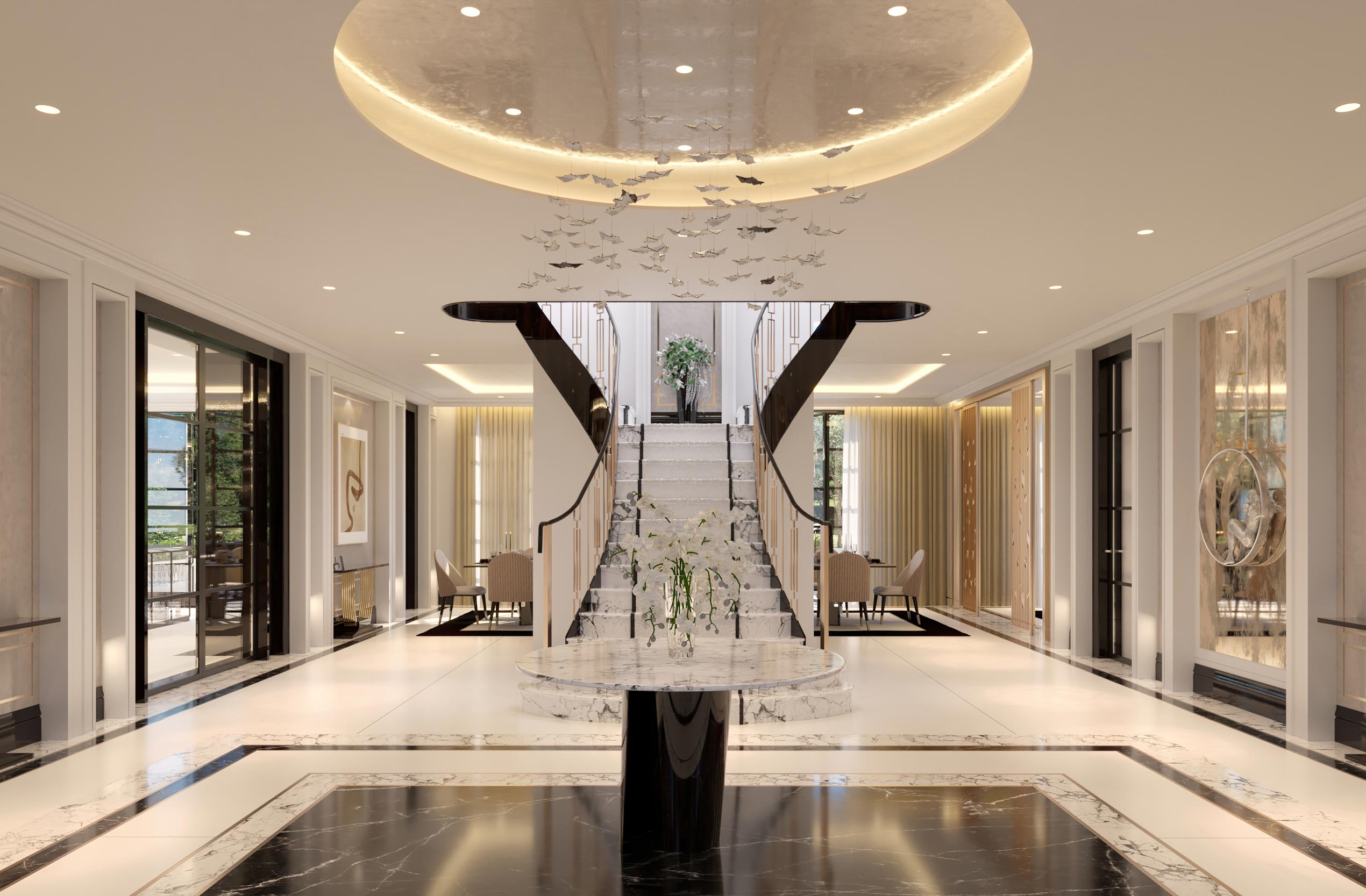Redwood Luxury High End Residential Interior Design CGI Visual by Unit4 Studio