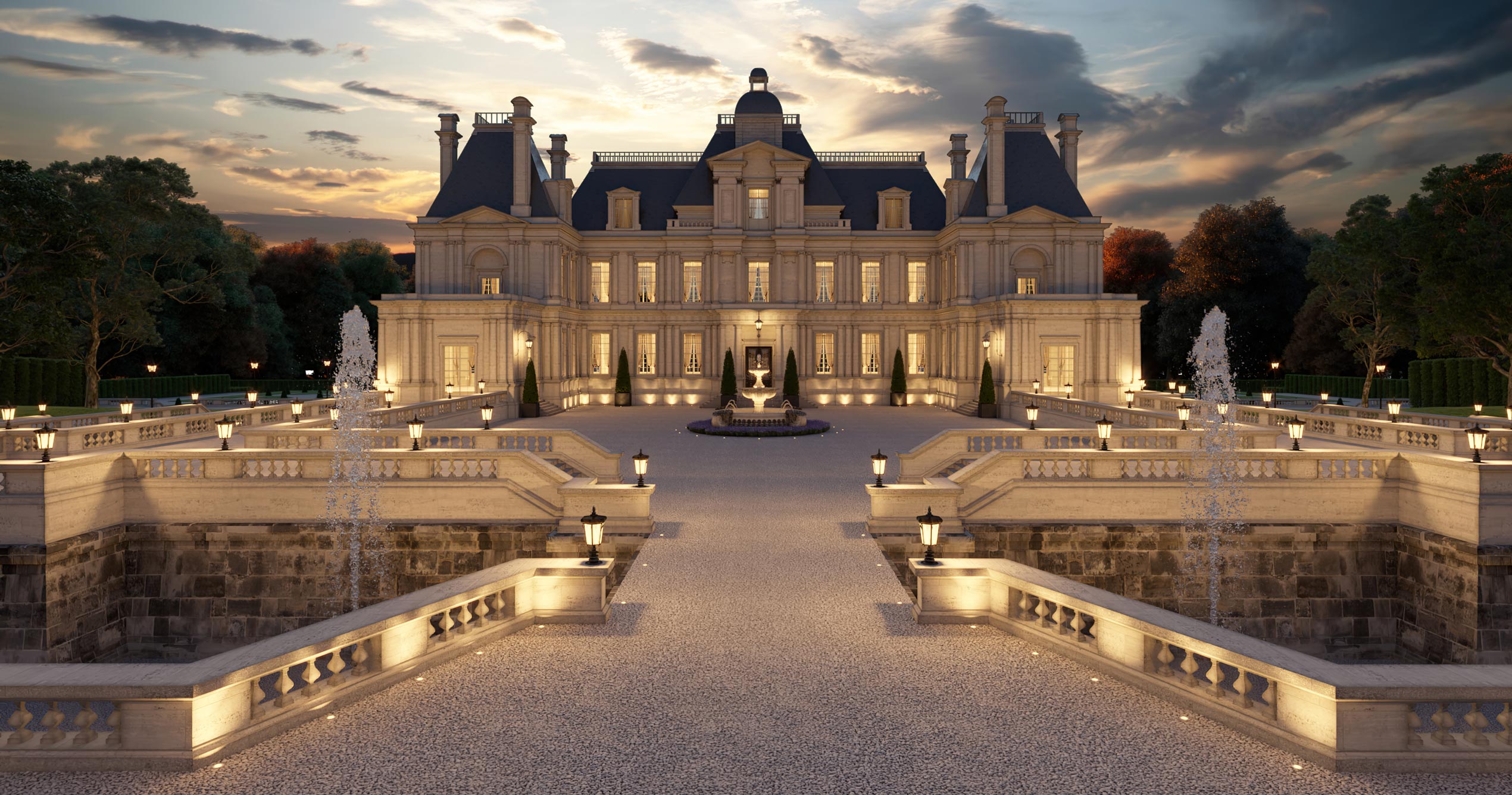 Luxury Residential Mansion CGI Design Visual by Unit4 Studio London UK