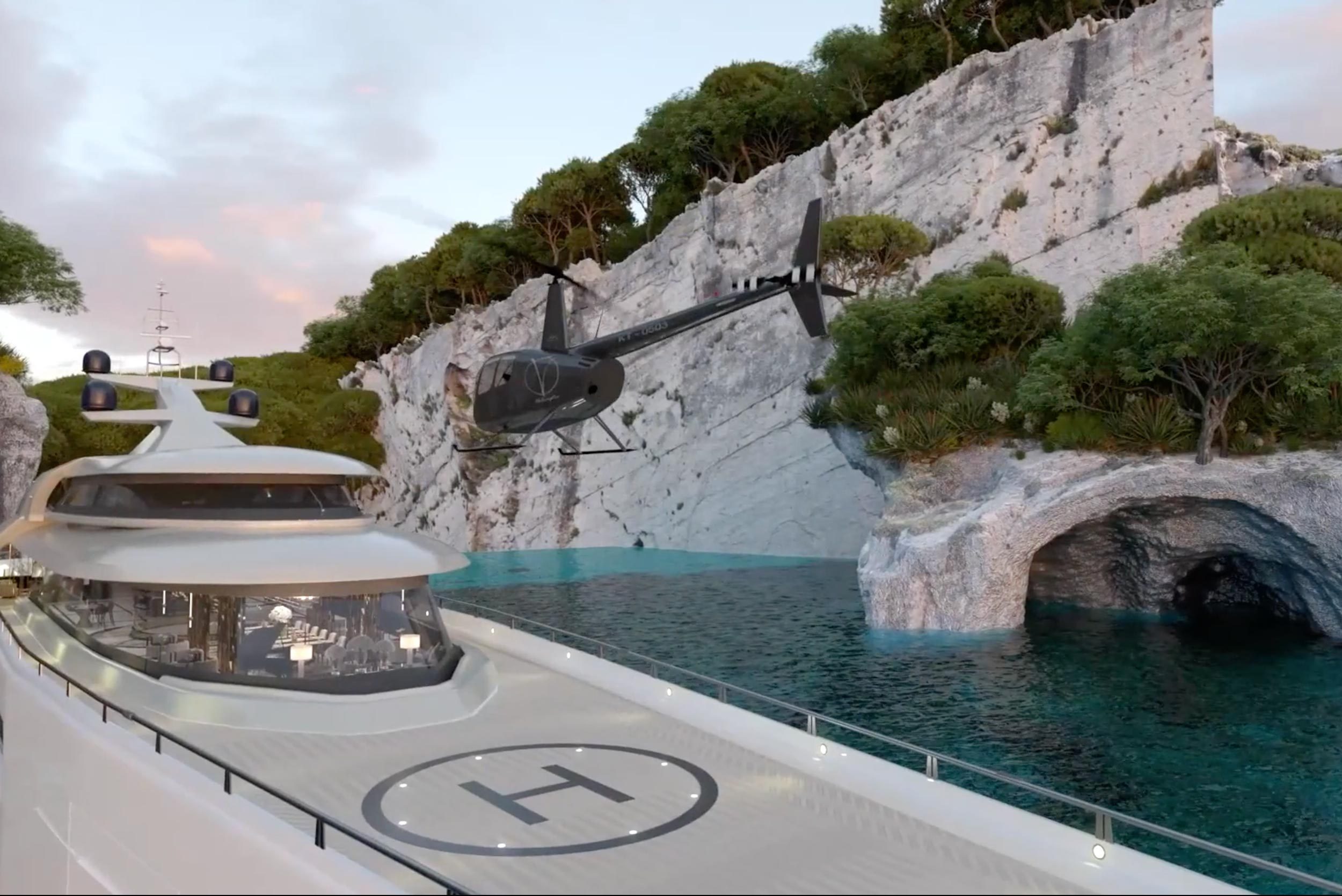 Yacht Boat Interior Design CGI Visual, by Unit4 Studio London Animations